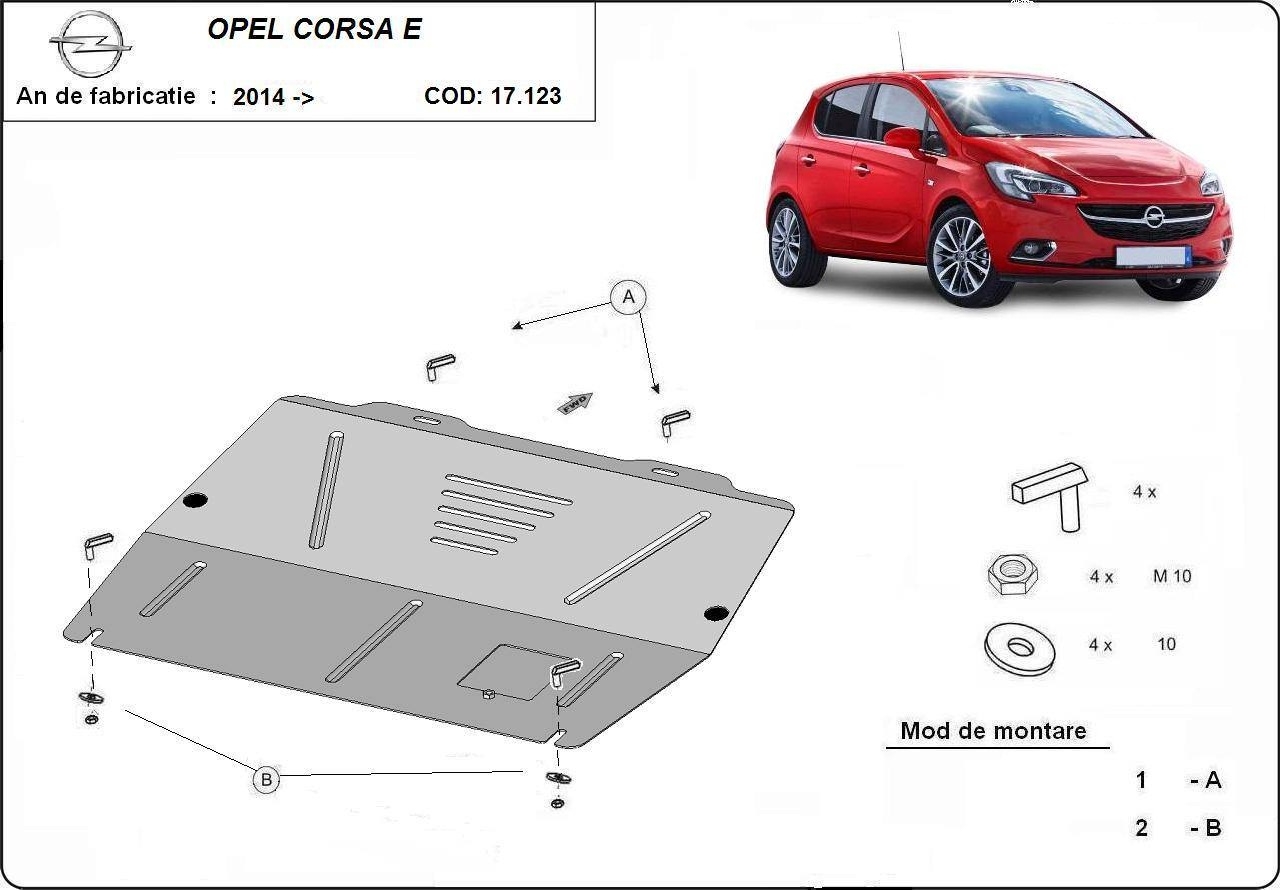 Scut motor metalic Opel Corsa E fabricat dupa 2014 Pagina 2/racire-motor-opel-antara/scuturi-motor-auto/piese-auto-opel-crossland-x - Scut motor Opel