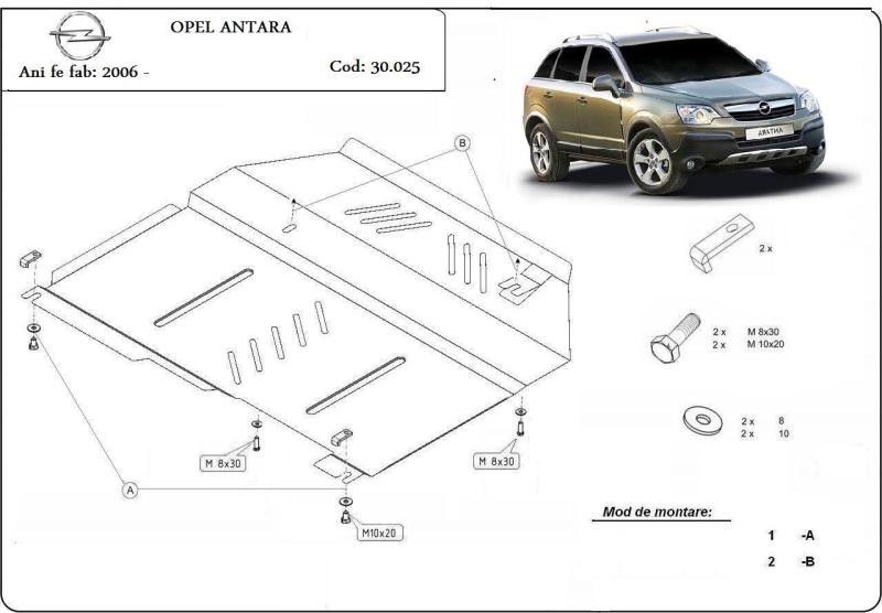 Scut motor metalic Opel Antara dupa 2006 Pagina 1/piese-auto-nissan/piese-auto-chevrolet/piese-auto-fiat - Scuturi motor auto
